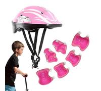 Juego de protección para monopatín - Kit de seguridad deportiva | Equipos de protección con motivos lindos - Casco coderas Rodilleras para muñequeras para monopatín Patinete Roller Bicicleta