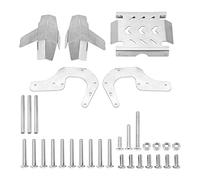 Juego de protecciones para chasis RC, armadura de acero inoxidable, parachoques delanteros anticolisión, accesorio de mejora resistente y duradero para coche RC LOSI LMT de eje