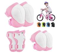 Juego de Protecciones Skate Niño 6 Piezas Conjuntos de Patinaje Set Infantiles Rodilleras con Muñequeras y Coderas Protecciones Niño para Bicicleta Patinaje Ciclismo Monopatín Deportes Extremos