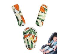 Juego de protectores de cinturón de seguridad para niños, protector de hombro del cinturón de seguridad para niños | Tirantes del cinturón de seguridad Cubre cinturón de seguridad para niños,Acolchado