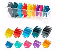 Juego de protectores de cortadora para la mayoría de cortadoras Wahl con | Material ABS, nuevo diseño de clip, con organizador, codificado por colores
