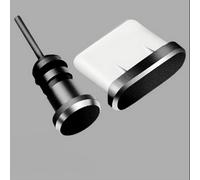 Juego de protectores de puerto USB C, a prueba de polvo y agua, tapones de aluminio y silicona de primera calidad para iPhone y Samsung, cubiertas de