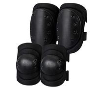 Juego De Protectores De Rodilla Y Codo Para Adultos - Rodilleras Para Ciclismo Para Deportes Al Aire Libre - Protectores Protectores Negros Para Mayor Seguridad - Ideal Para Andar En Monopatín Y Patin