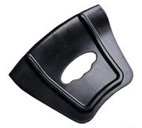 Juego de protectores de rueda de motocicleta y bicicleta para montaje y desmontaje de neumáticos con material ABS y barras de palanca de alcance extendido (negro-1 unidad)