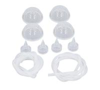 Juego de Protectores Mamarios de Silicona con 4 Picos de Pato, 4 Protectores Mamarios y 2 Tubos de Silicona, Insertos de Brida de Silicona Suave para Evitar el Reflujo para