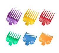 Juego de protectores para cortadora Wahl y Babyliss FX870, repuesto de guías de cortapelos codificadas por colores, 1/16 a 1/2 pulgadas, juego de 6 piezas, nueva versión