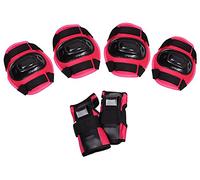 Juego de Protectores para niños: muñequeras, Coderas, Rodilleras H108 Dark Pink Nils