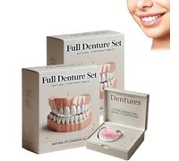 Juego de prótesis dentales de silicona S-ilicone, kit de silicona D-enture para dentaduras postizas, kit de línea de prótesis suave para hombres y mujeres (2)