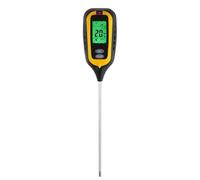 Juego de pruebas de suelo para el hogar, jardín e invernaderos, funcionalidad 6 en 1, incluye medidor de suelo portátil de luz de temperatura y humedad