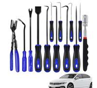 Juego de púa y gancho, púa para gancho | Kit de ganzúa, herramientas para mecánicos, juego de herramientas de extracción de 13 piezas con raspador, pinzas de clip, pastilla magnética telescópica