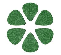 Juego de púas clásicas de celuloide para guitarra, con ecuaciones y fórmulas matemáticas, color tiza blanca, paquete de 6, para mandolina, bajo y guitarra acústica, a elección del músico, 0,46-0,96