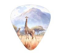 Juego de púas de guitarra African Savanna Giraffe, 3 grosores diferentes, 12 piezas para una variedad de instrumentos