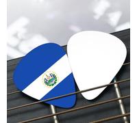 Juego de púas de guitarra con patrón de El Salvador (fino/mediano/grueso), ampliamente compatible con todo tipo de instrumentos de cuerda,