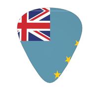 Juego de púas de guitarra Flag of Tuvalu, 3 grosores diferentes, 12 piezas para una variedad de instrumentos