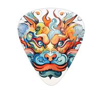 Juego de púas de guitarra Funny Expressions, 3 grosores diferentes, 12 piezas para una variedad de instrumentos