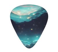 Juego de púas de guitarra Science Fiction Stars, 3 grosores diferentes, 12 piezas para una variedad de instrumentos