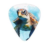 Juego de púas de guitarra The Turtles are Swimming de 12 piezas, perfectas para principiantes y profesionales (bajo, eléctrico y guitarras acústicas)