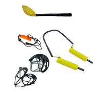 Juego de púas de hielo retráctiles portátiles para patinaje y pesca, pinzas de hielo, cuchara de hielo, silbatos, accesorios para romper el hielo, cuchara de hielo