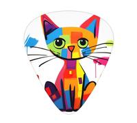 Juego de púas estampadas con diseño de gato triste: 12 púas de guitarra finas, medianas y gruesas, adecuadas para guitarra, bajo, guitarra eléctrica y ukelele