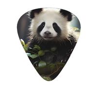 Juego de púas estampadas de Panda Cubs in the Forest - 12 púas de guitarra finas, medianas y gruesas, adecuadas para guitarra, bajo, guitarra eléctrica y ukelele
