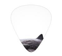 Juego de púas estampadas de tiburón silencioso: 12 púas de guitarra finas, medianas y gruesas, adecuadas para guitarra, bajo, guitarra eléctrica y ukelele