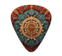 Juego de púas impresas con corona de sentido de la historia: 12 púas de guitarra finas, medianas y gruesas, adecuadas para guitarra, bajo, guitarra eléctrica y ukelele