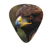 Juego de púas impresas Golden Eagle: 12 púas de guitarra finas, medianas y gruesas, adecuadas para guitarra, bajo, guitarra eléctrica y ukelele