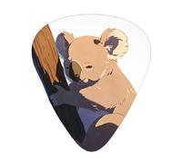 Juego de púas impresas Koala in the Sun: 12 púas de guitarra finas, medianas y gruesas, adecuadas para guitarra, bajo, guitarra eléctrica y ukelele
