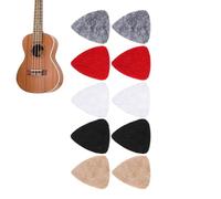 Juego de púas para ukelele - Accesorio multifuncional de fieltro de 10 piezas | Púas de guitarra con cuerdas de nailon | Principiantes Amantes de la música Aficionados Aficionados Concierto Festival E
