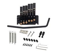 Juego de Puente de Guitarra Juego De Sistema De Trémolo De Puente De Guitarra Sin Cabeza Negro De 6/7 Cuerdas Con Kit De Cola De Tornillo Puente de Guitarra (Color : 6 Strings)