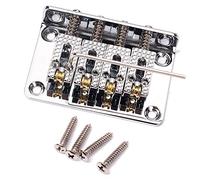 Juego de Puente de Guitarra Puente De Cola Dura De Guitarra De 4 Cuerdas Con Tornillos De Llave Para Guitarra Eléctrica De Caja Puente de Guitarra