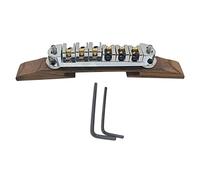 Juego de Puente de Guitarra Puente De Guitarra Eléctrica Jazz De Sillín De Rodillo De Palisandro De Aleación De Zinc Para Reemplazo De Guitarra Puente de Guitarra (Color : 03)