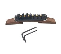 Juego de Puente de Guitarra Puente De Guitarra Eléctrica Jazz De Sillín De Rodillo De Palisandro De Aleación De Zinc Para Reemplazo De Guitarra Puente de Guitarra (Color : 01)