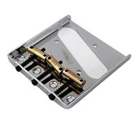 Juego De Puente De Guitarra Puente De Tres Selletas De Cromo Plateado Para Guitarra Eléctrica TL Con Selletas De Latón(Style2)