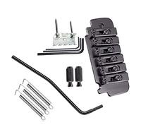 Juego de Puente de Guitarra Sistema De Puente De Trémolo De Sillín De Rodillo De Guitarra Eléctrica De 6 Cuerdas Con Barra De Trémolo De Llave De Tornillos Puente de Guitarra (Color : 01)