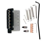 Juego de puente de trémolo de metal de fácil instalación, adecuado para estilos de guitarra, incluyendo brazo y sillines, puente de guitarra de aleación de metal
