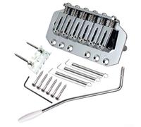 Juego de puente de trémolo para guitarra eléctrica, sistema de bloqueo de aleación de zinc con hardware, para afinación y actualización (negro)