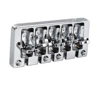 Juego de Puente para bajo de 8 Cuerdas con Diseo Abatible, Tornillos de Bloqueo, Excelente Material Metlico para un Mejor Tono y Resonancia (SILVER