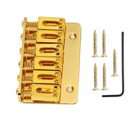 Juego De Puente Para Guitarra Eléctrica Juego De Puentes Para Guitarra, Puente Rígido Cromado/dorado/negro, Puente Fijo Para Guitarra Eléctrica (Color : Gold)