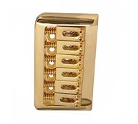 Juego De Puente Para Guitarra Eléctrica Sillín De Puente Rígido Para Guitarra, Piezas Fijas De Cola Dura Para Guitarra Eléctrica De 6 Cuerdas (Color : Gold)