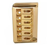 Juego De Puente Para Guitarra Eléctrica Sillín De Puente Rígido Para Guitarra, Piezas Fijas De Cola Dura De 6 Cuerdas Para Accesorio De Guitarra Eléctrica (Color : Gold)