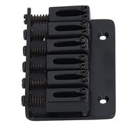 Juego de Puente Rígido para Guitarra, 6 Cuerdas, Hermosa Entonación, Mejora el Hierro, Decorativo, Robusto, Puente Fijo para Guitarra, Estable para Mantenimiento (Negro)