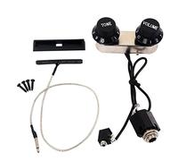 Juego de puente transductor piezoeléctrico para pastilla de violín Alnicov con perillas de volumen de tono para accesorios de guitarra y violín