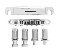 Juego de puente y cordal Tune-O-Matic con pernos for puente estilo ABR-1 for reemplazo de guitarra eléctrica LP, plateado