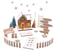 Juego de puerta de codorniz, accesorios para Navidad, decoración navideña, juego de duendes de Navidad, accesorios de duendes en miniatura, casa de amigo invisible, árbol de Navidad, accesorios para