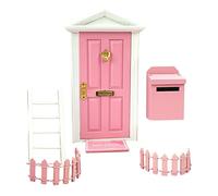 Juego de Puerta de Hadas - Kit de Entrada de Hadas de Dientes, decoración de la Puerta de la Pared de Elfos | Accesorios caprichosos de la habitación para niños con pequeña Escalera, buzón