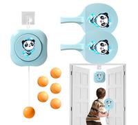 Juego de puerta: juego de entrenamiento ajustable, juego de tenis de mesa con raqueta y pelota, emocionante juego interactivo para niños, mejora la coordinación mano-ojo y la recuperación en