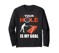 Juego de pufs Your Hole Is My Goal, Divertido Juego de Cornhole Manga Larga