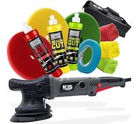 Juego de pulidoras profesionales para coche, PLSH H15, pulidora excéntrica, placa de apoyo de 125 mm, Garage Freaks Heavy Cut, corte medio, abrillantadores de corte final, 250 ml, 3 almohadillas a