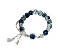 Juego de pulsera de abalorios para mujer, diseño de la galaxia Liuyue que vende es un amigo brillante y dulce, 6x8x2cm, Cristal